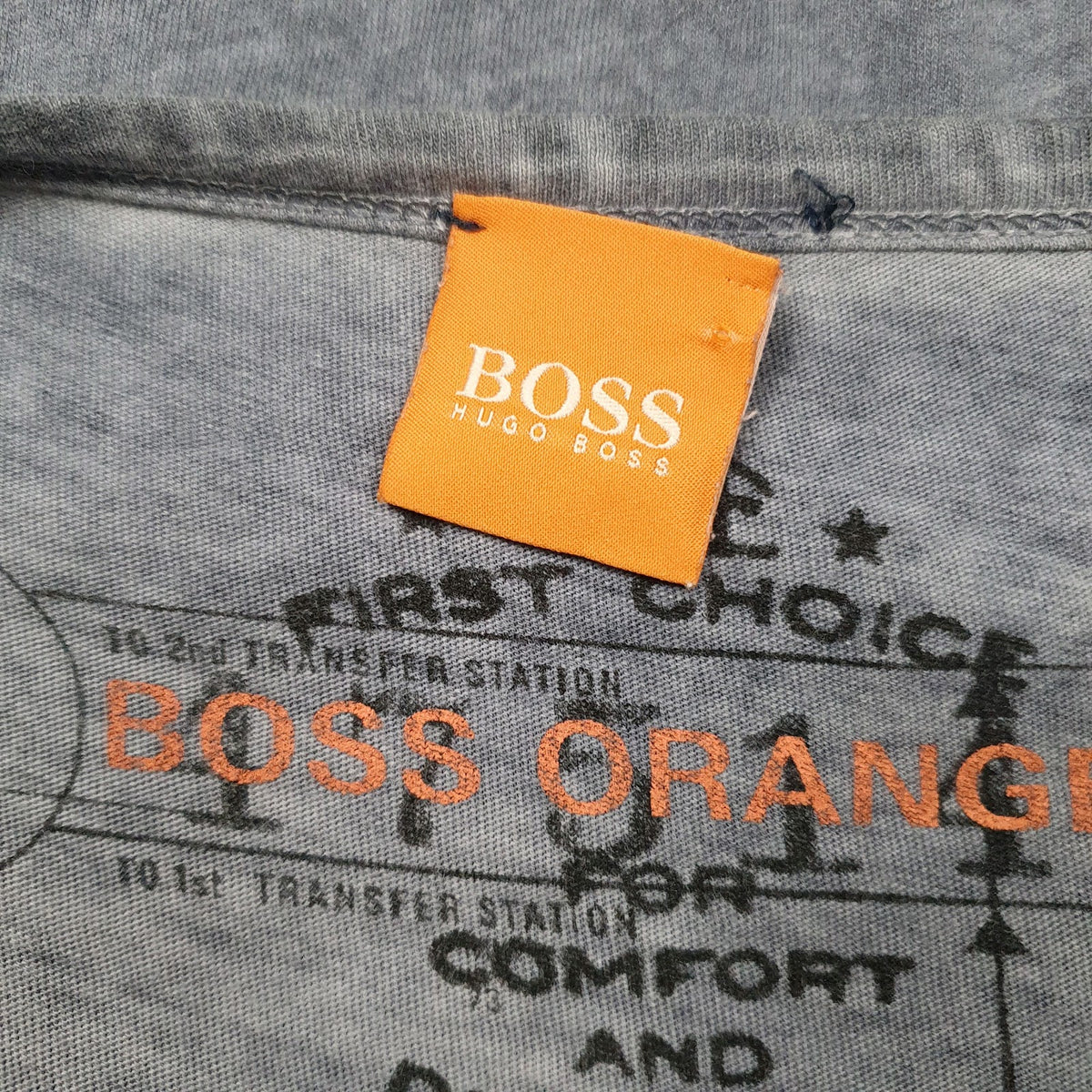 Mens Blue Hugo Boss   T Shirt