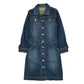 Womens Blue Super Hakka Type 3 Trucker Long Sleeve Dress