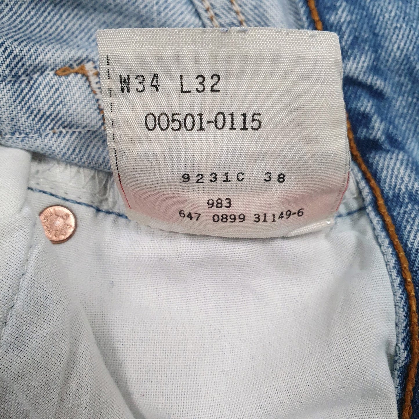 Mens Blue Levis Vintage 90s  Jeans