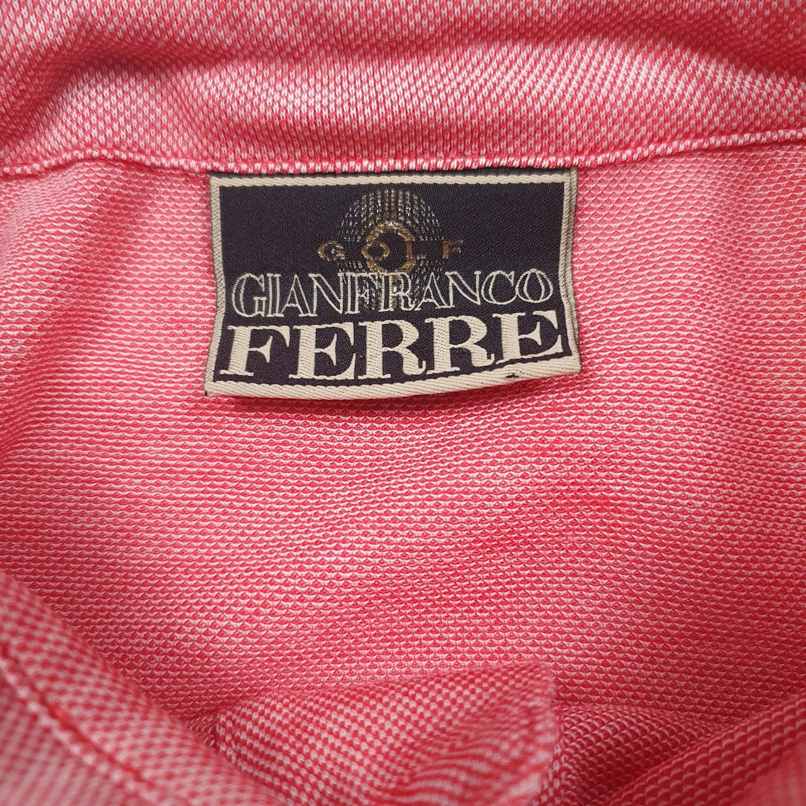 Mens Red Gianfranco Ferre Golf  Polo Shirt