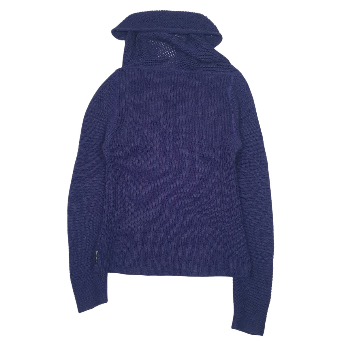Womens Purple Armani Knit Shoal Neck Jumper