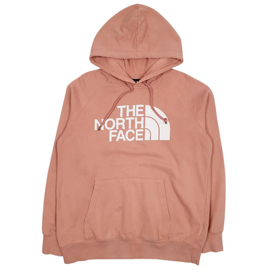 Womens Pink The North Face Spellout Hoodie Jumper