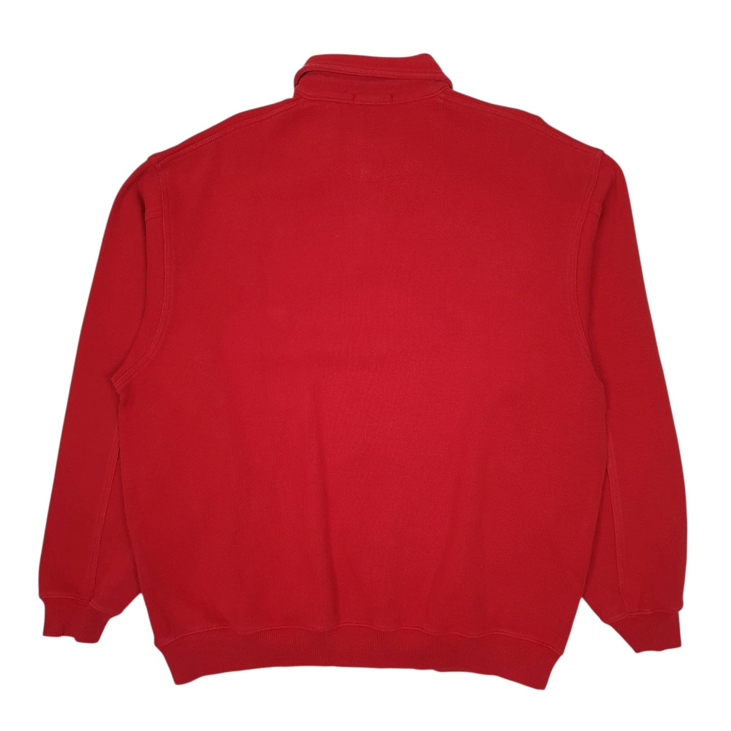 Mens Red GANT Collared Crewneck Jumper