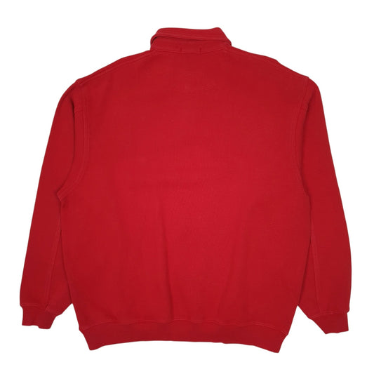 Mens Red GANT Collared Crewneck Jumper