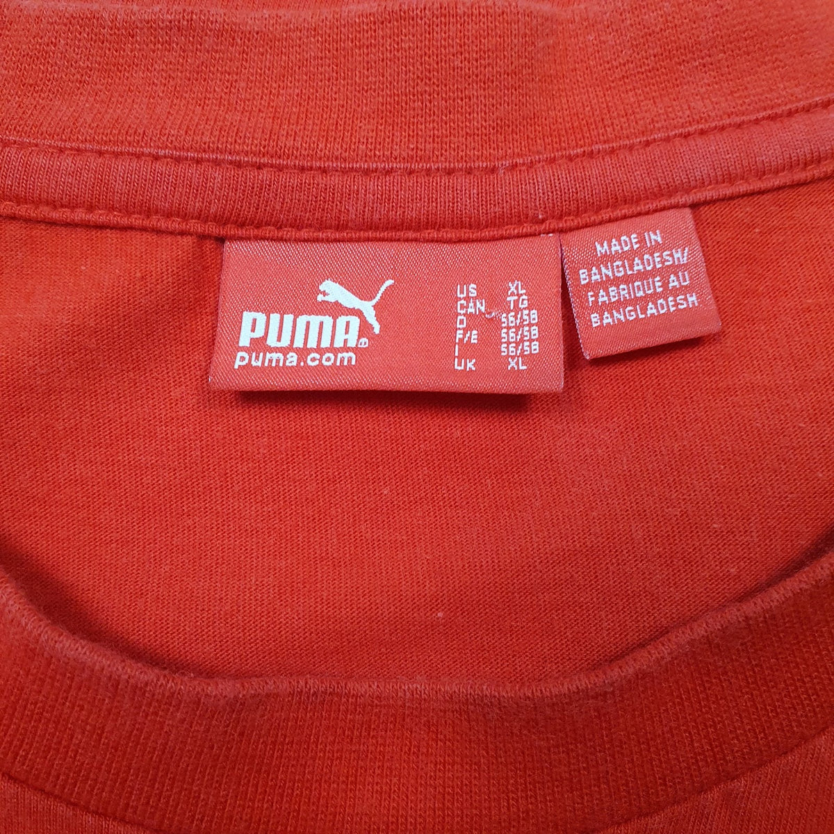 Mens Red Puma   T Shirt