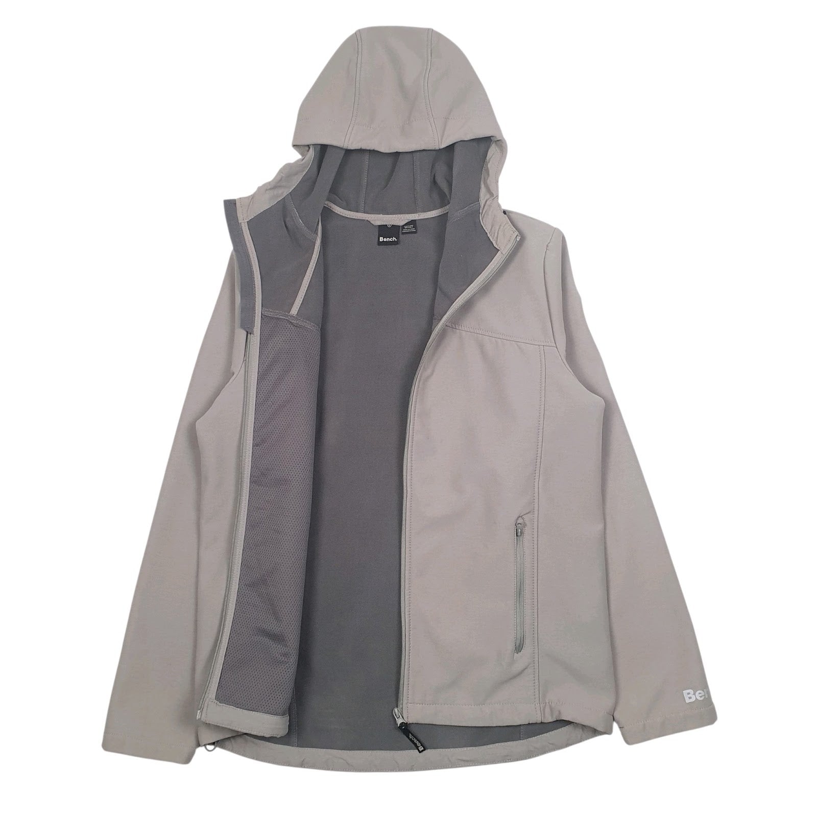 Mens Grey Bench Fleece Lined  Coat