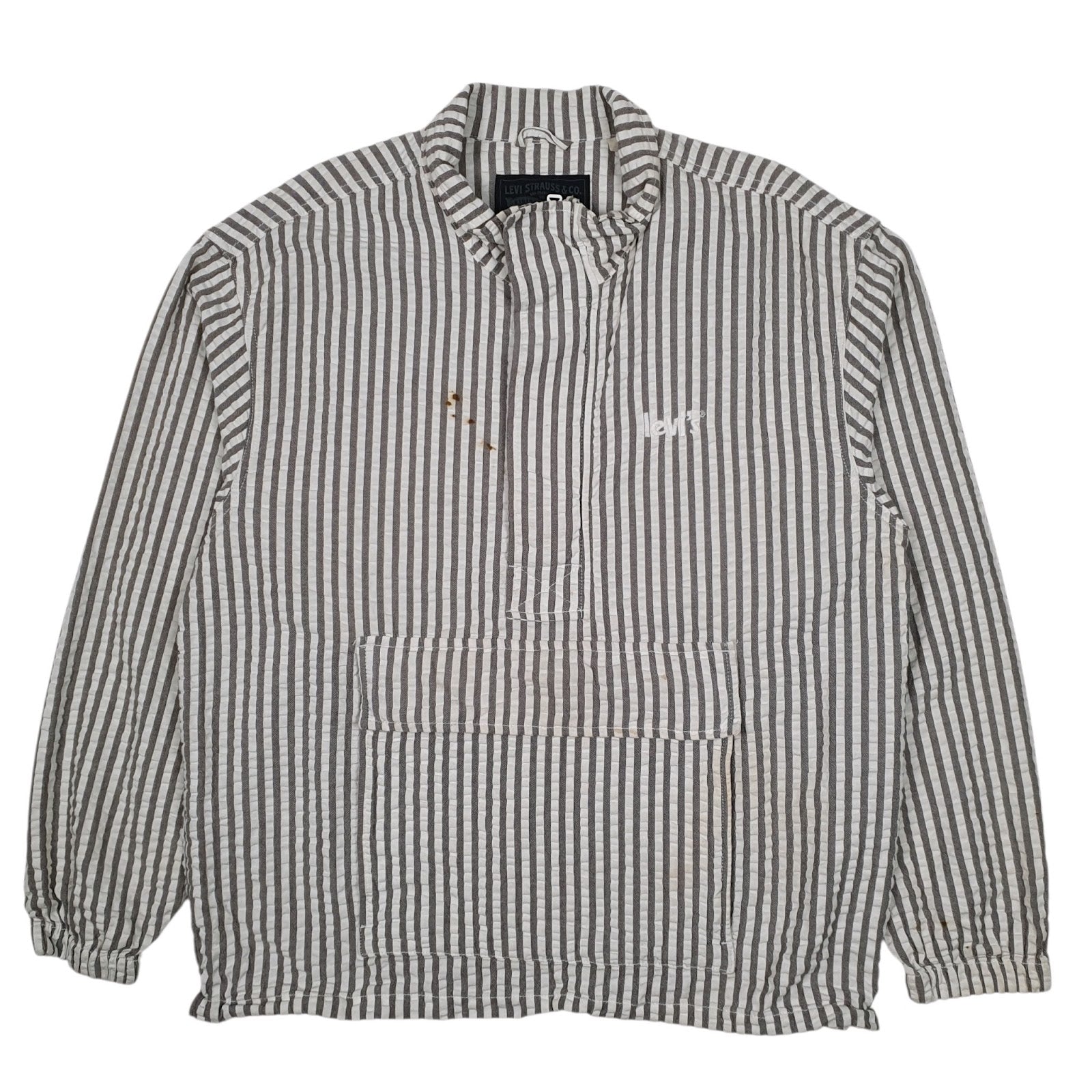 Mens Grey Levis Windbreaker  Coat