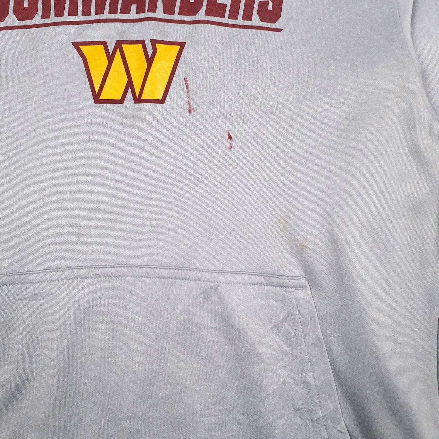 Mens Grey NFL Washington Commanders Hoodie Jumper