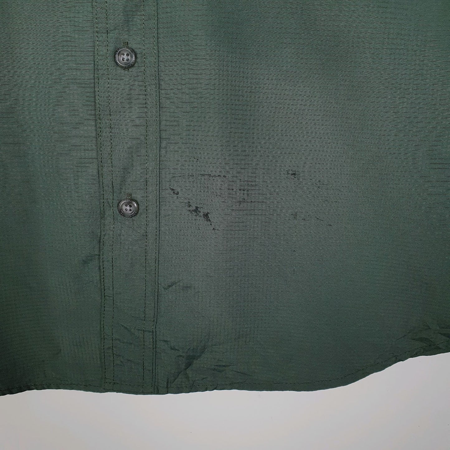 Mens Green Eddie Bauer Walking Hiking  Shirt
