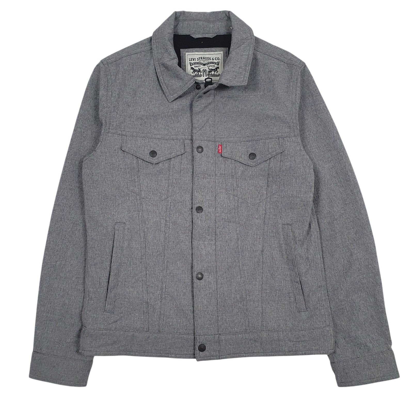 Mens Grey Levis   Coat