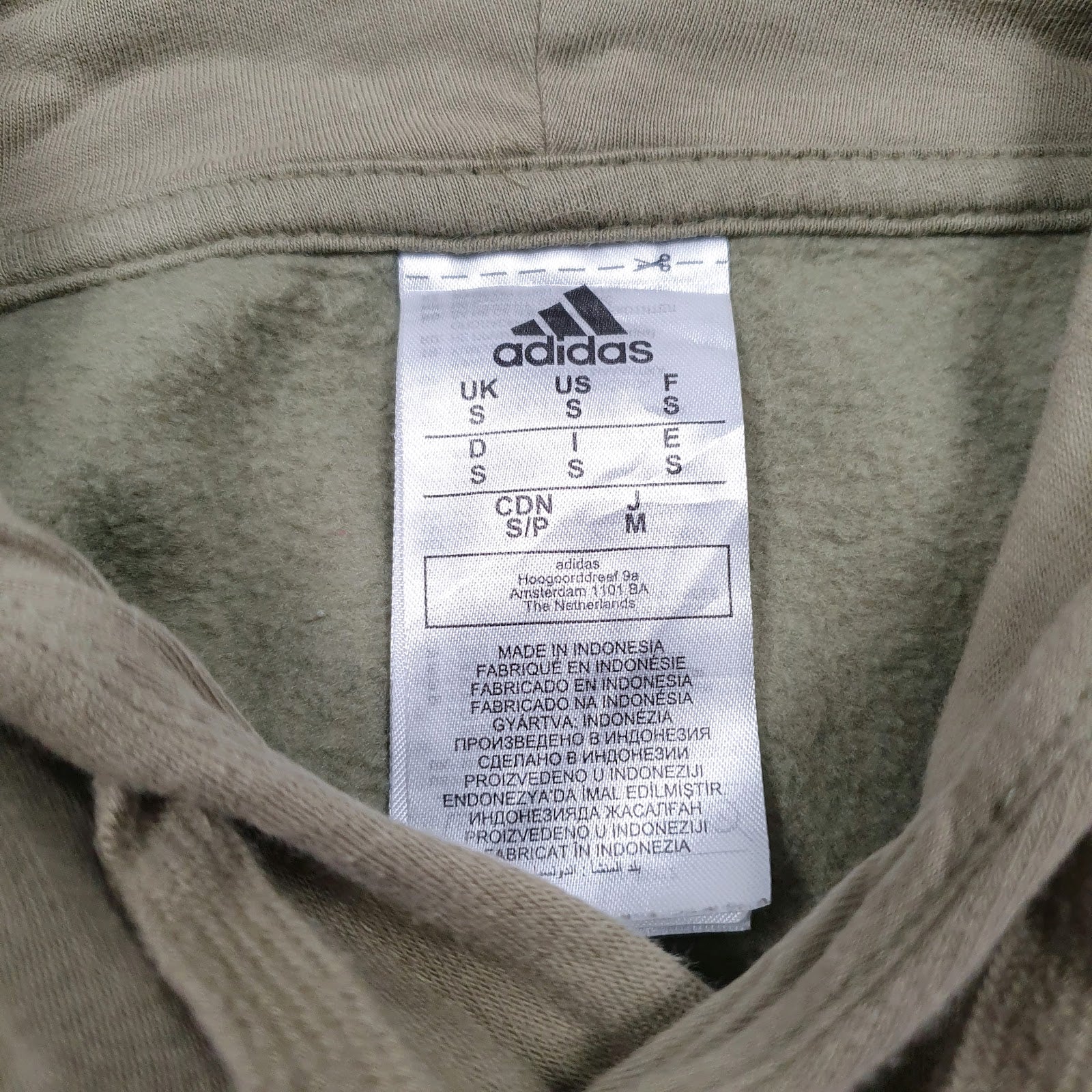 Mens Green Adidas  Hoodie Jumper