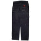 Mens Black Dickies   Trousers