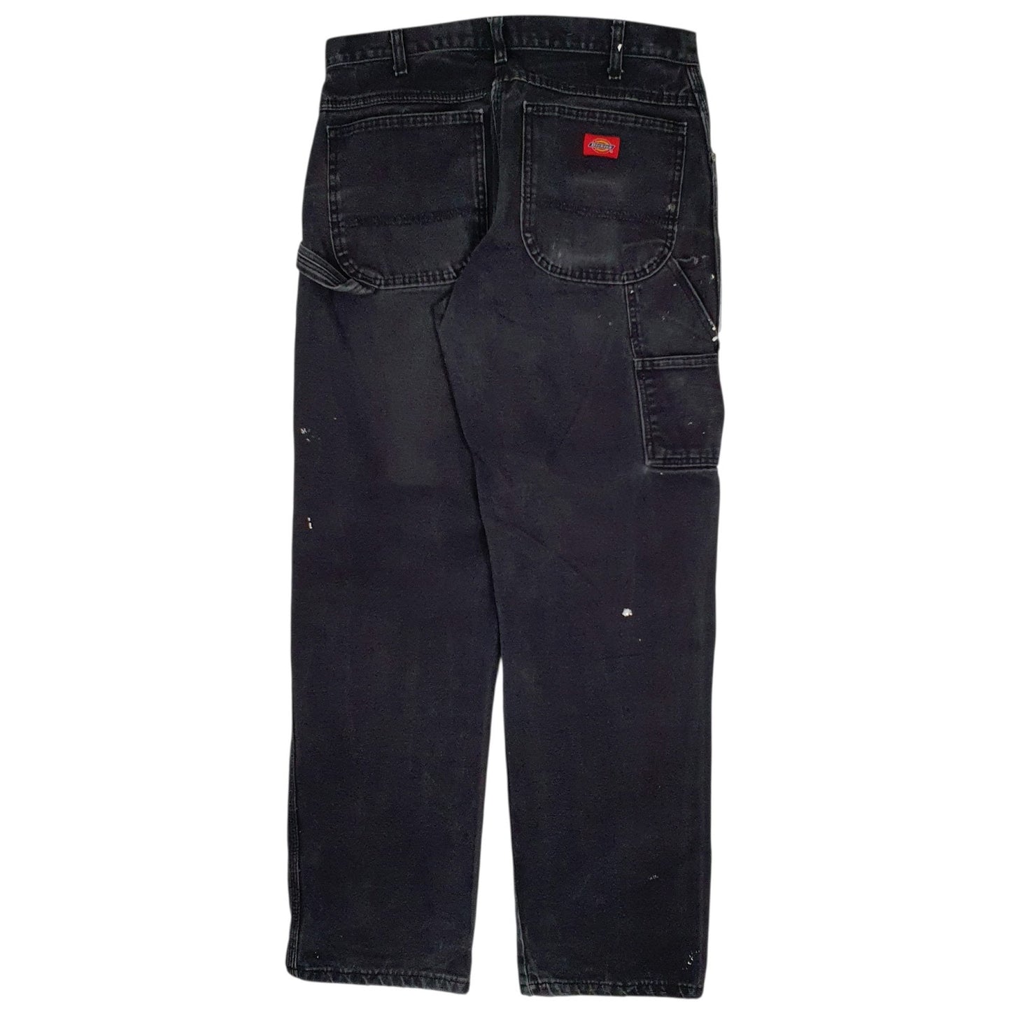 Mens Black Dickies   Trousers