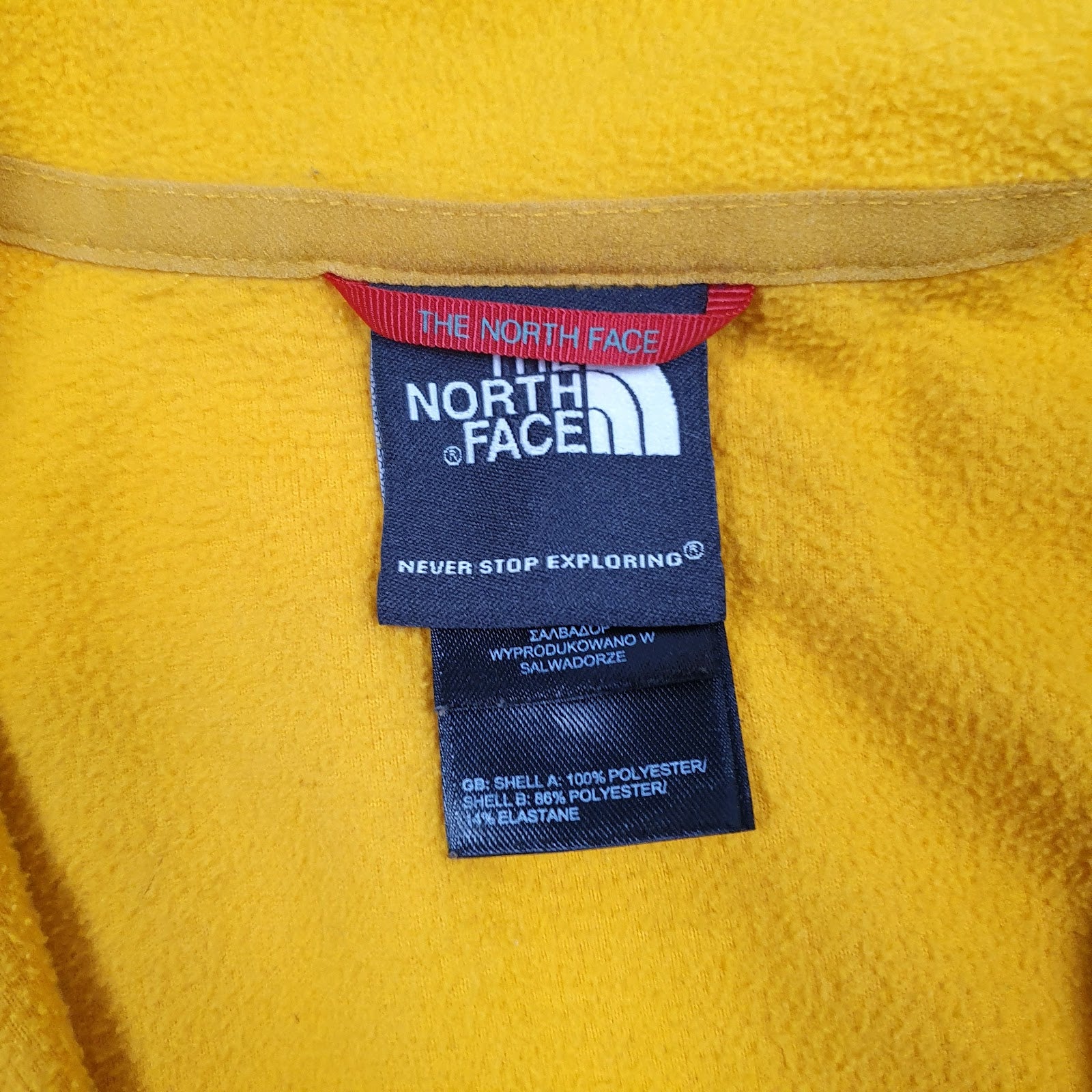Mens Yellow The North Face  Quarter Zip Jumper