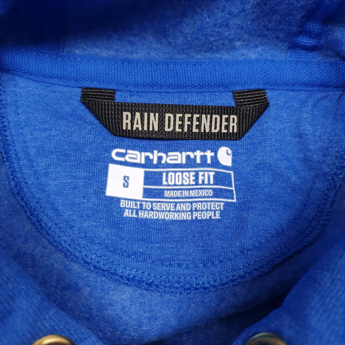 Mens Blue Carhartt  Hoodie Jumper