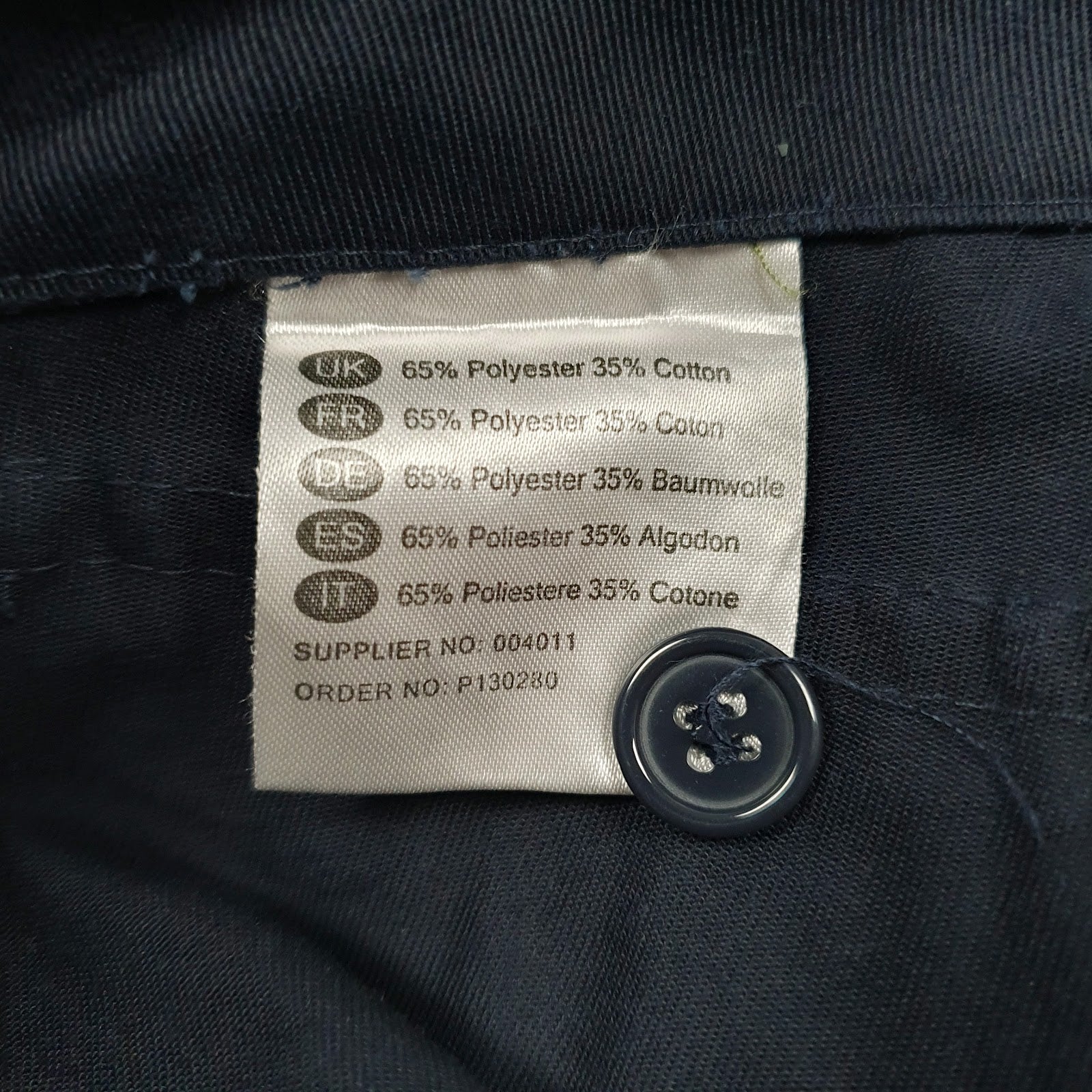 Mens Navy Dickies Workwear Double Knee  Trousers