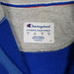 Mens Blue Champion Hooded Quarter Zip Jumper