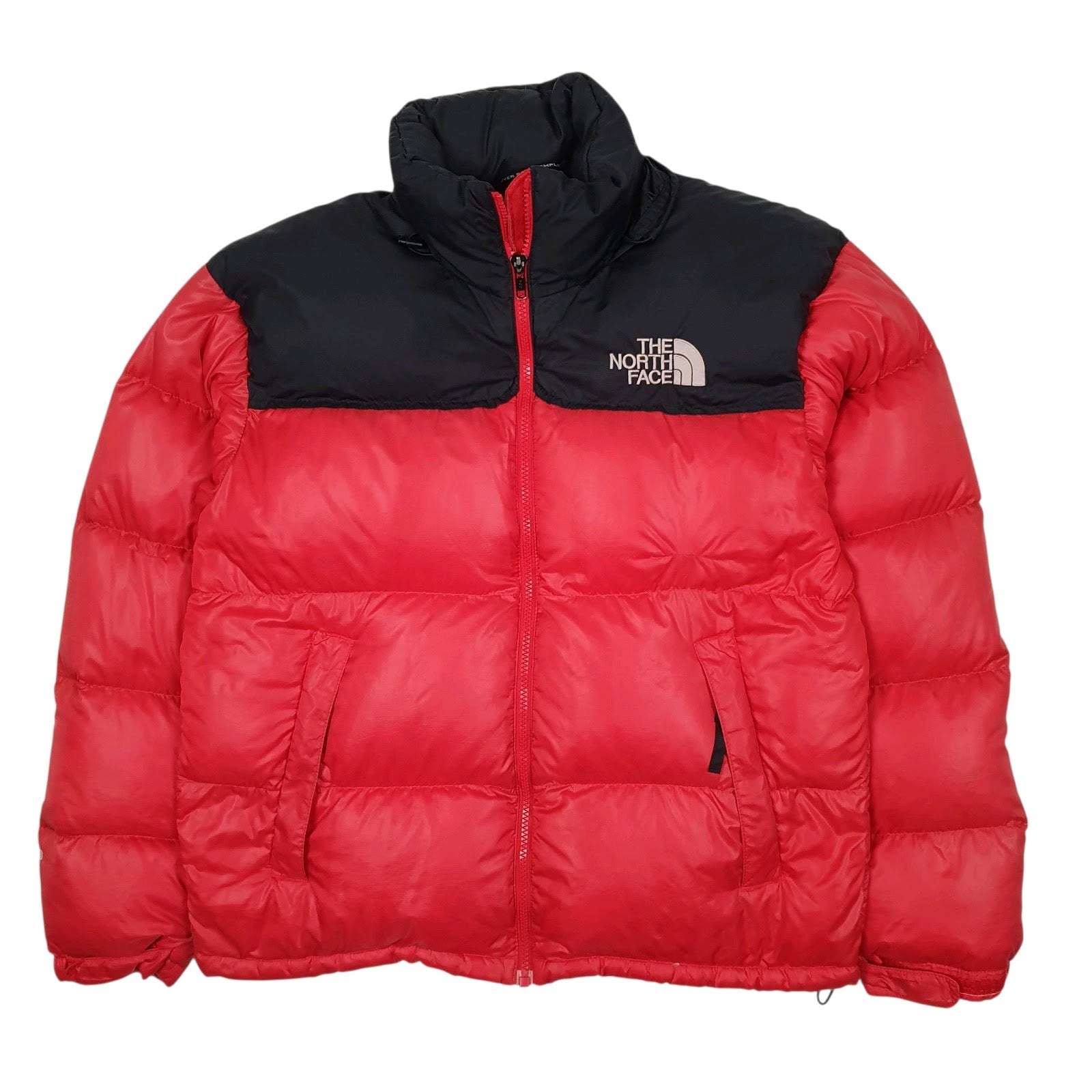 Mens Red The North Face Nuptse Retro 1996 Full Zip Coat