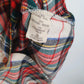 Mens Red Collex Vintage 80s Plaid Flannel  Shirt