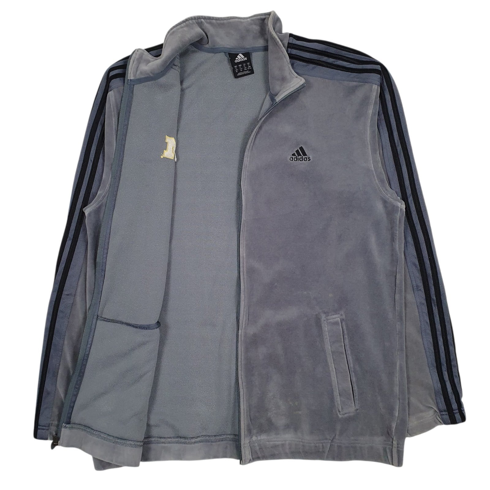 Mens Grey Adidas  Full Zip Jumper