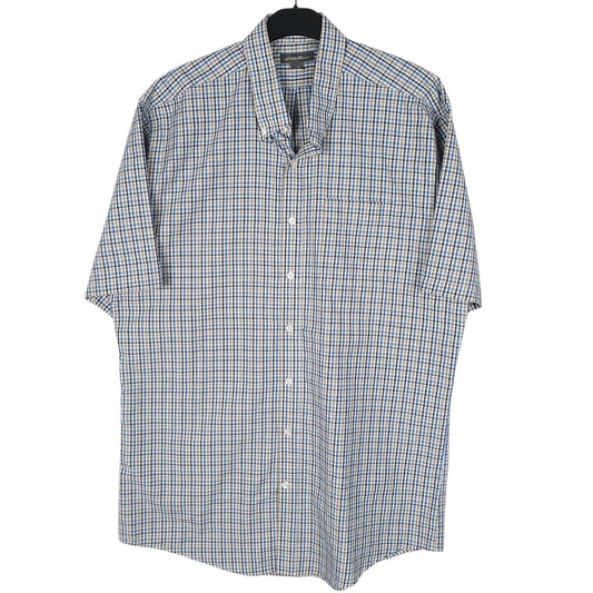 Mens Blue Eddie Bauer  Short Sleeve Shirt