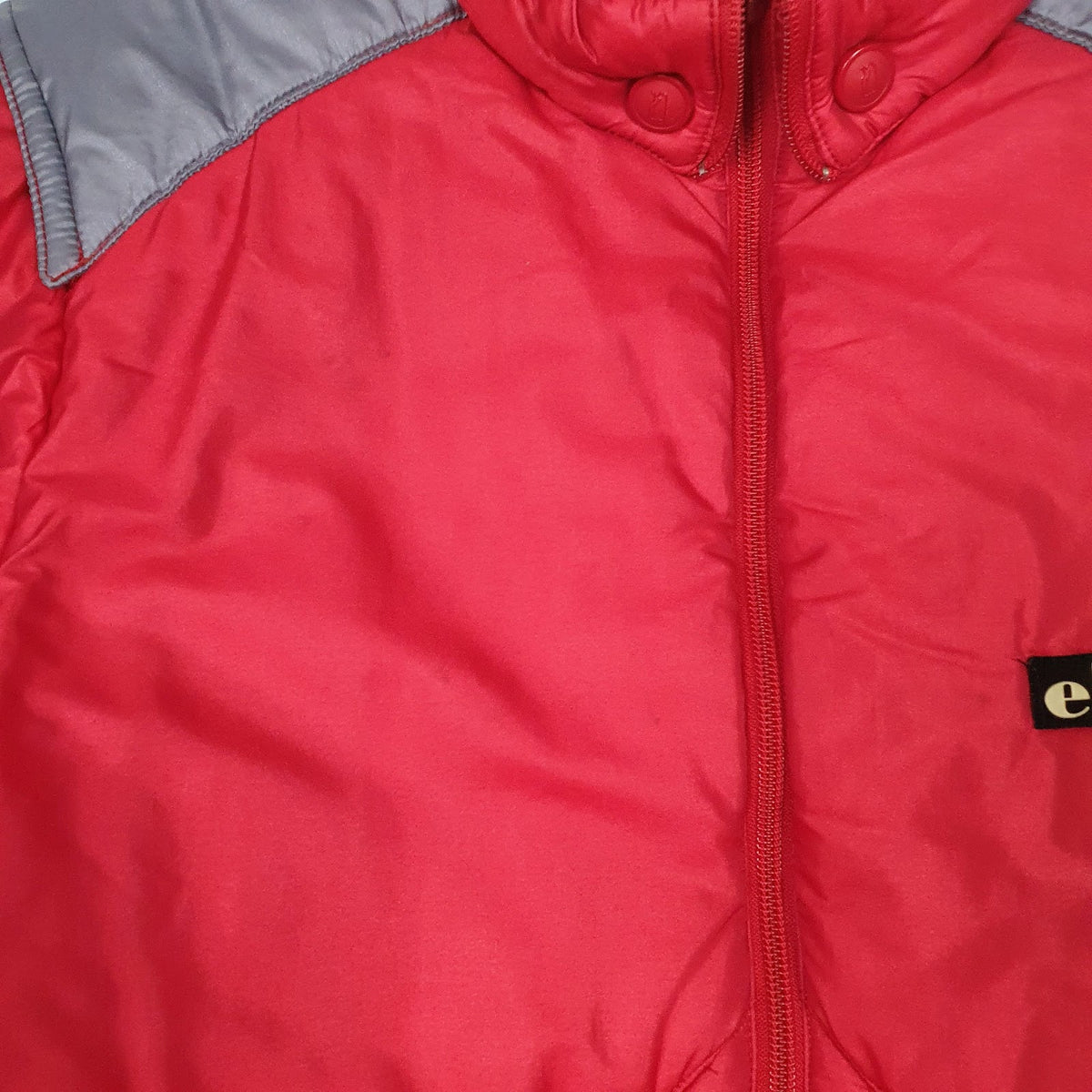 Mens Red Ellesse Vintage 90s Padded  Coat