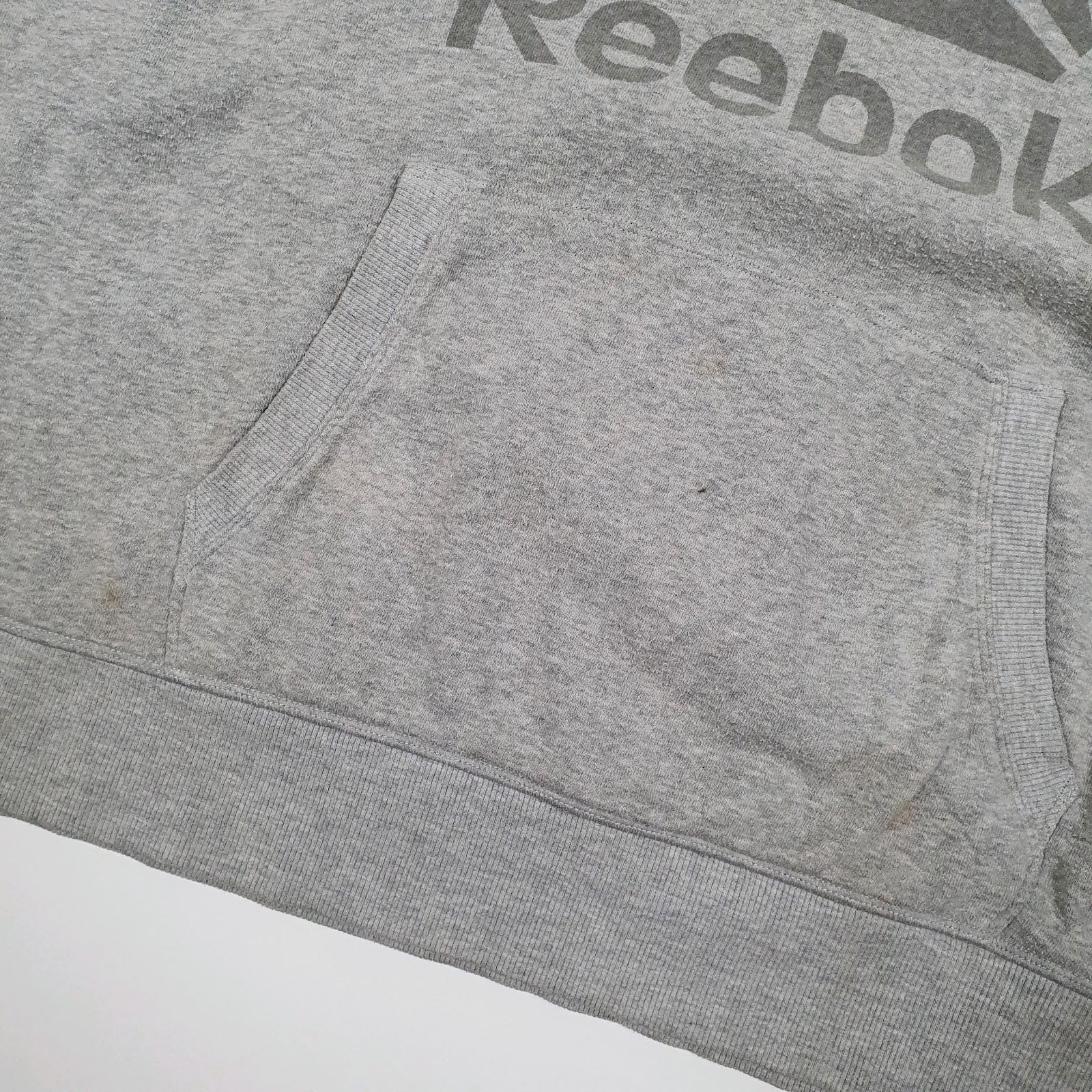 Womens Grey Reebok  Hoodie Jumper