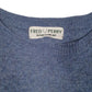 Mens Blue Fred Perry Sportswear Crewneck Jumper