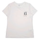 Mens White Armani  Short Sleeve T Shirt