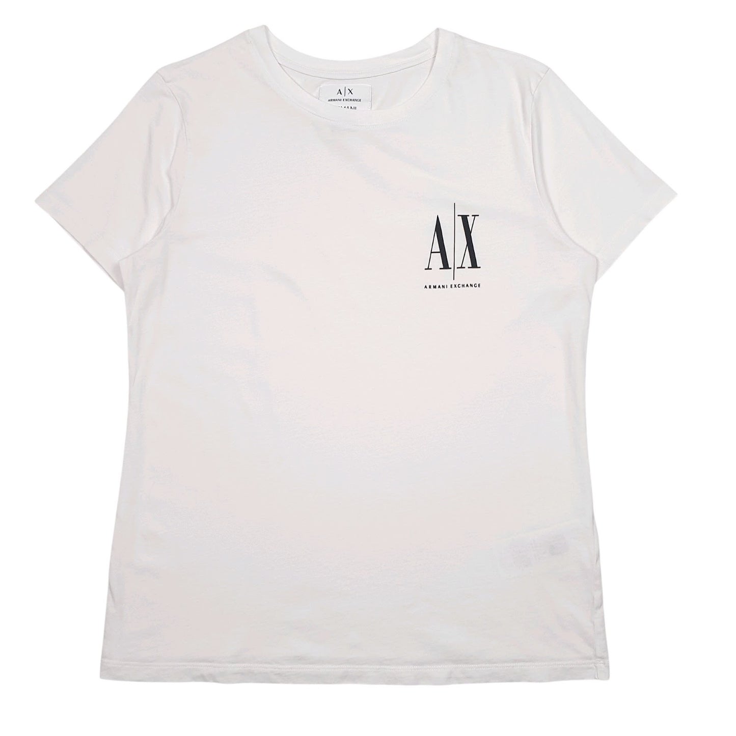 Mens White Armani  Short Sleeve T Shirt