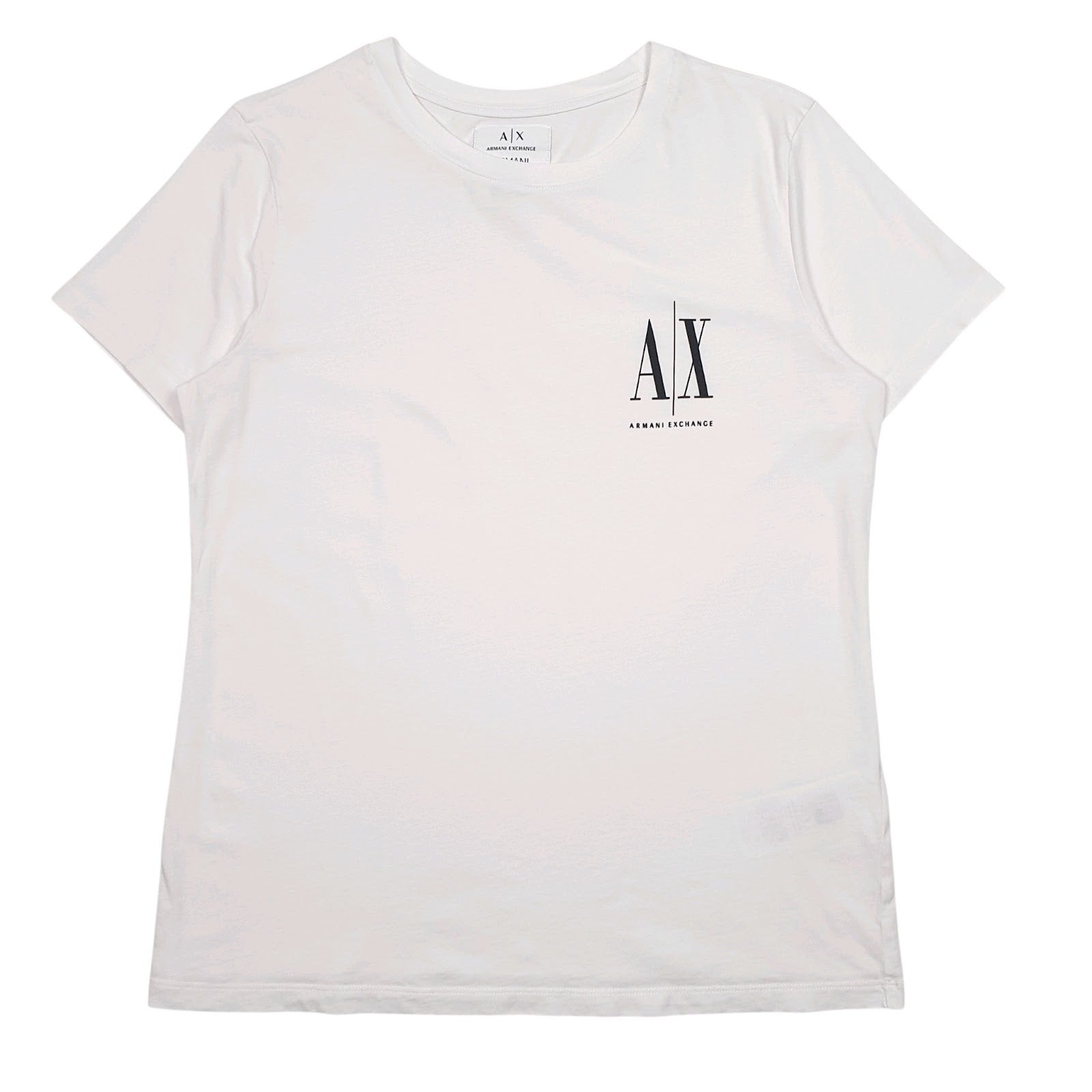 Mens White Armani  Short Sleeve T Shirt