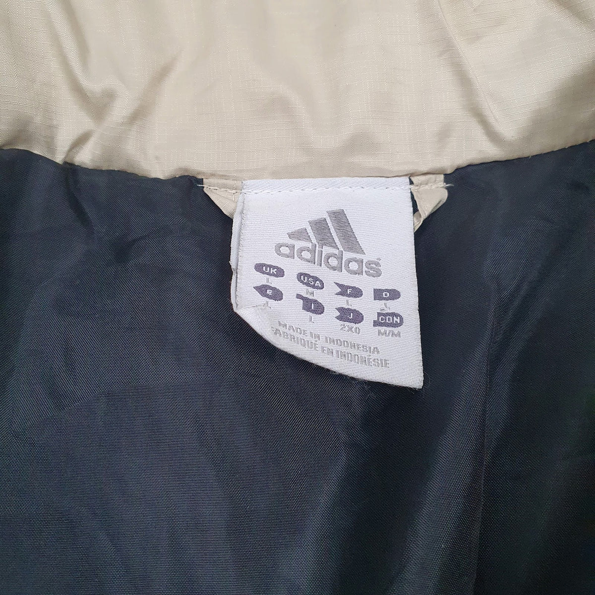 Mens Beige Adidas Vintage 00s  Coat
