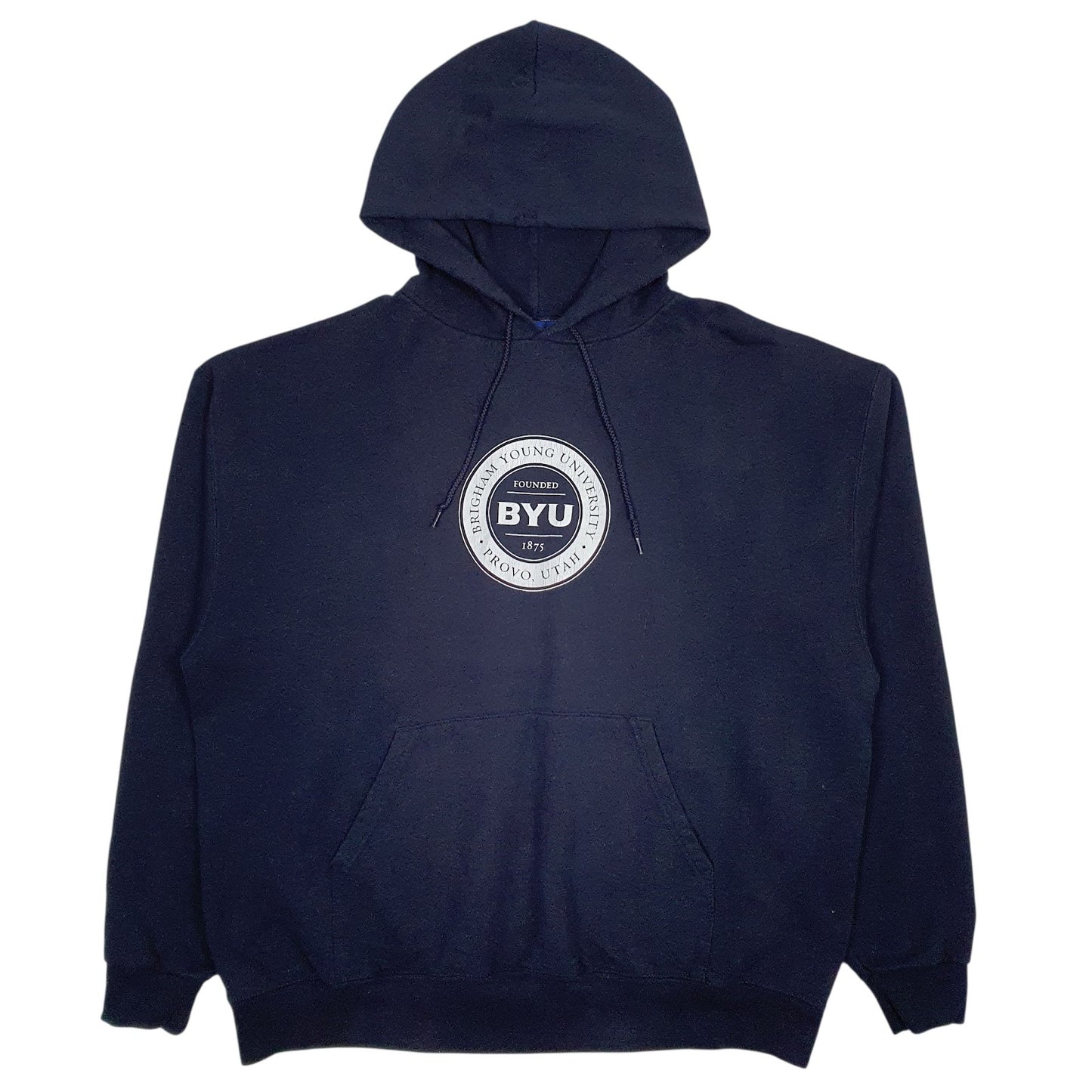 Mens Navy Champion BYU Hoodie Jumper