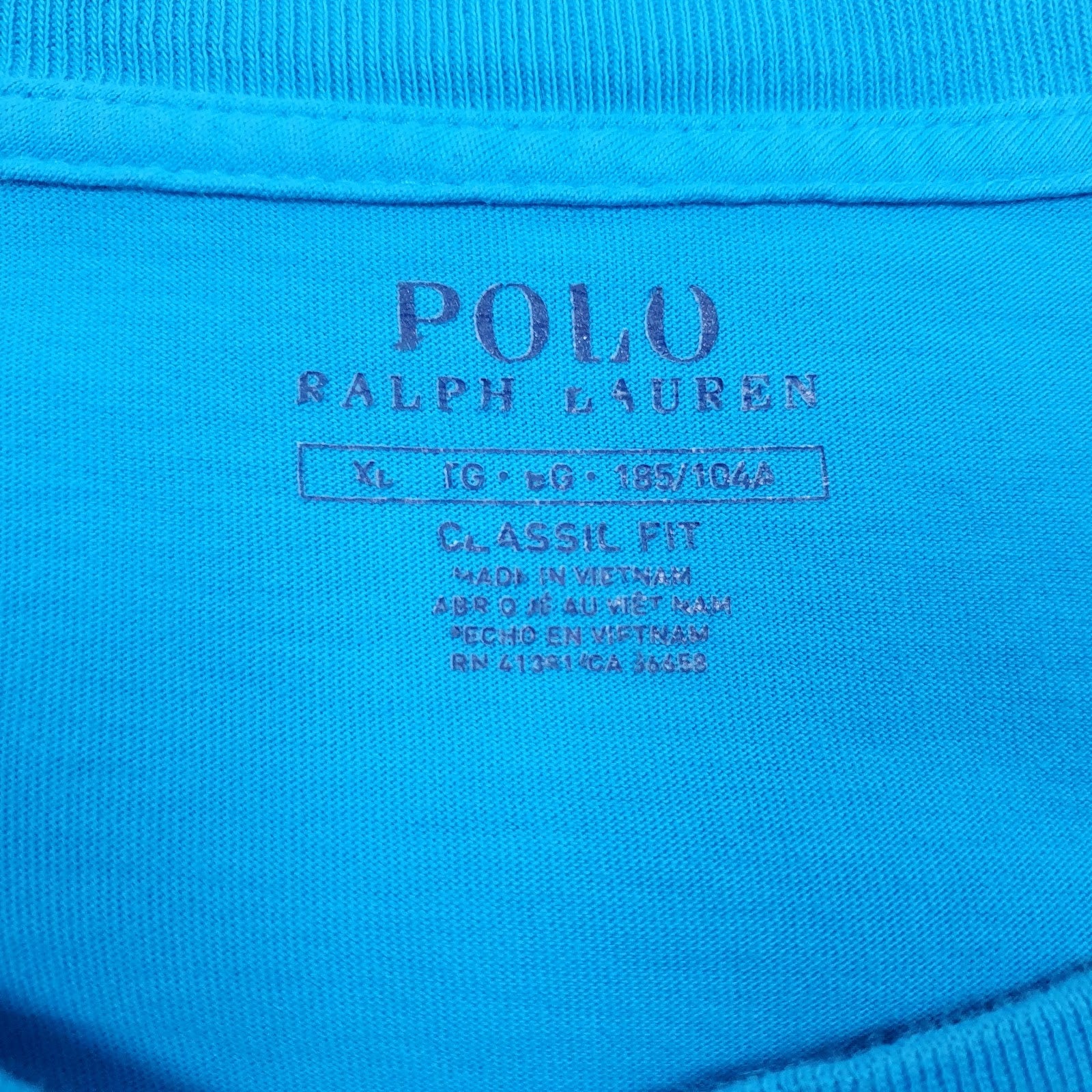 Mens Blue Polo Ralph Lauren   T Shirt