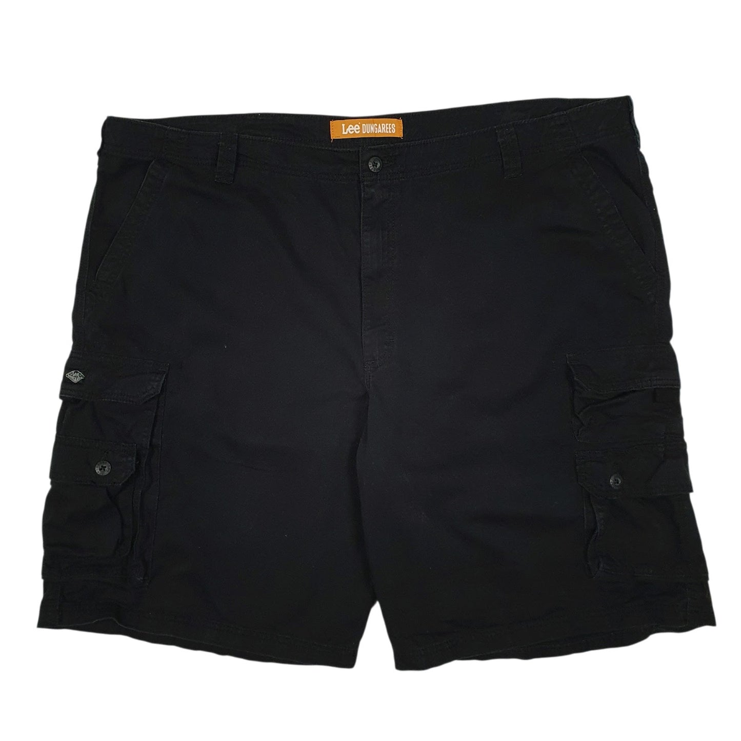 Mens Black Lee  Cargo Shorts