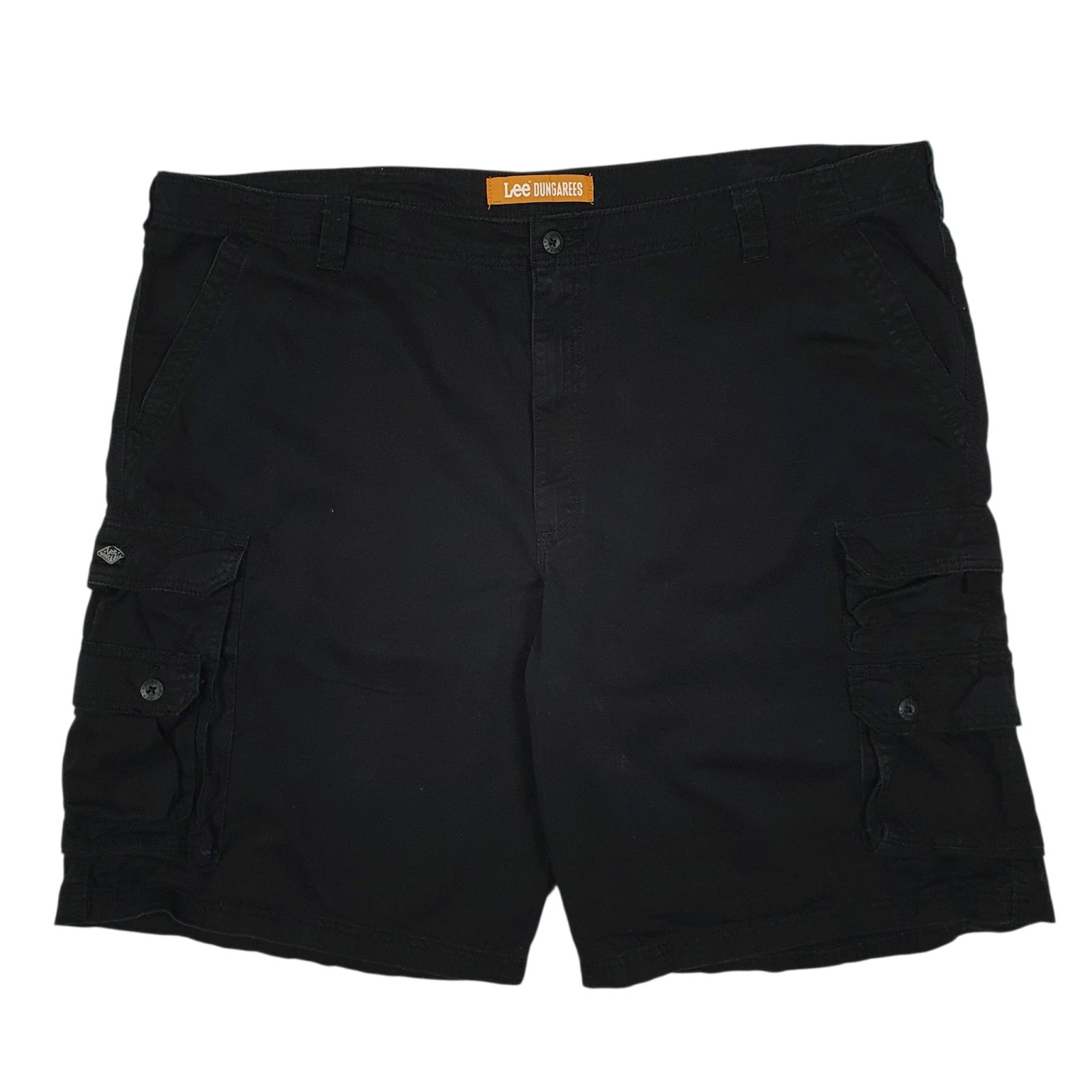 Mens Black Lee  Cargo Shorts