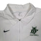Mens White Nike Short Sleeve Full Zip Coat