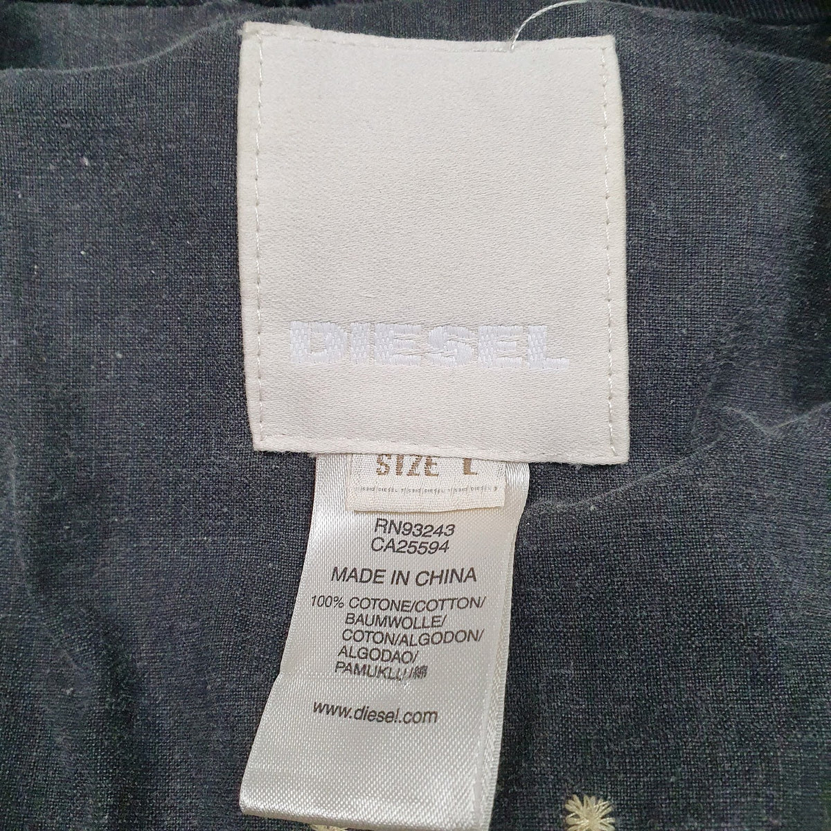 Womens Black Diesel Military  Coat