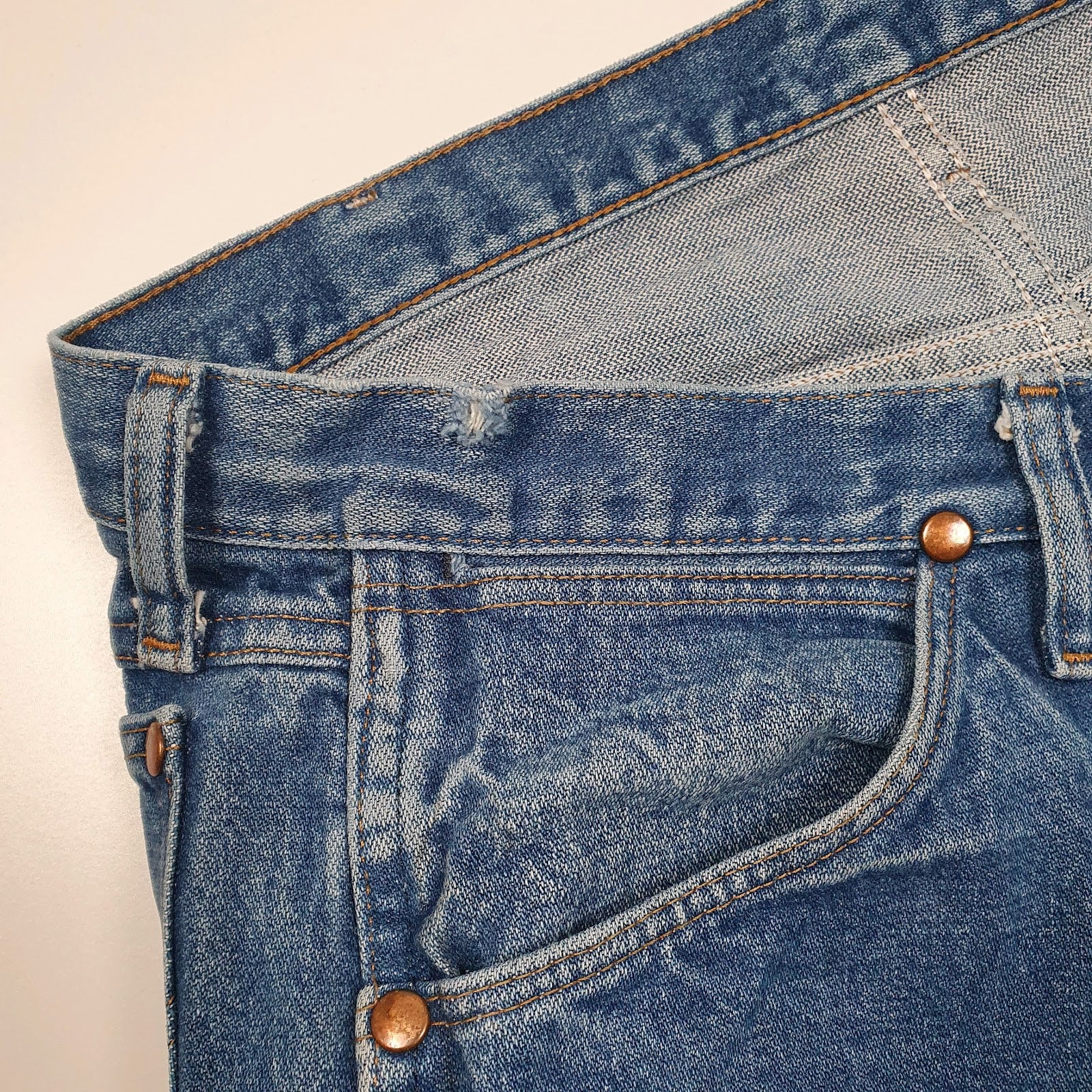 Mens Blue Wrangler Vintage 90s Cowboy Cut  Jeans
