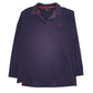 Mens Navy DBJ Rugby Long Sleeve Polo Shirt