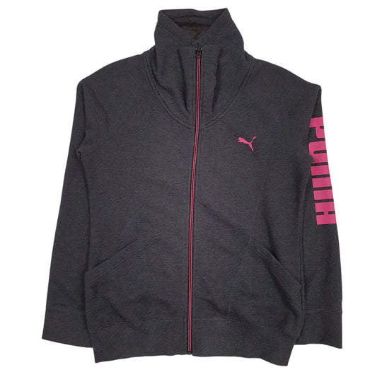 Womens Grey Puma Shoal Full Zip Jumper
