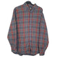 Mens Grey L.L.Bean Flannel Long Sleeve Shirt