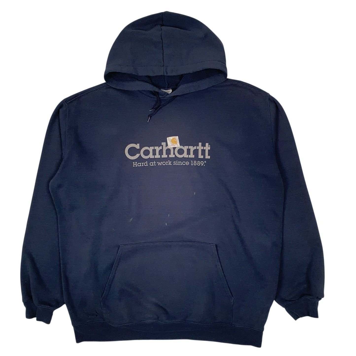 Mens Navy Carhartt K219 Hoodie Jumper