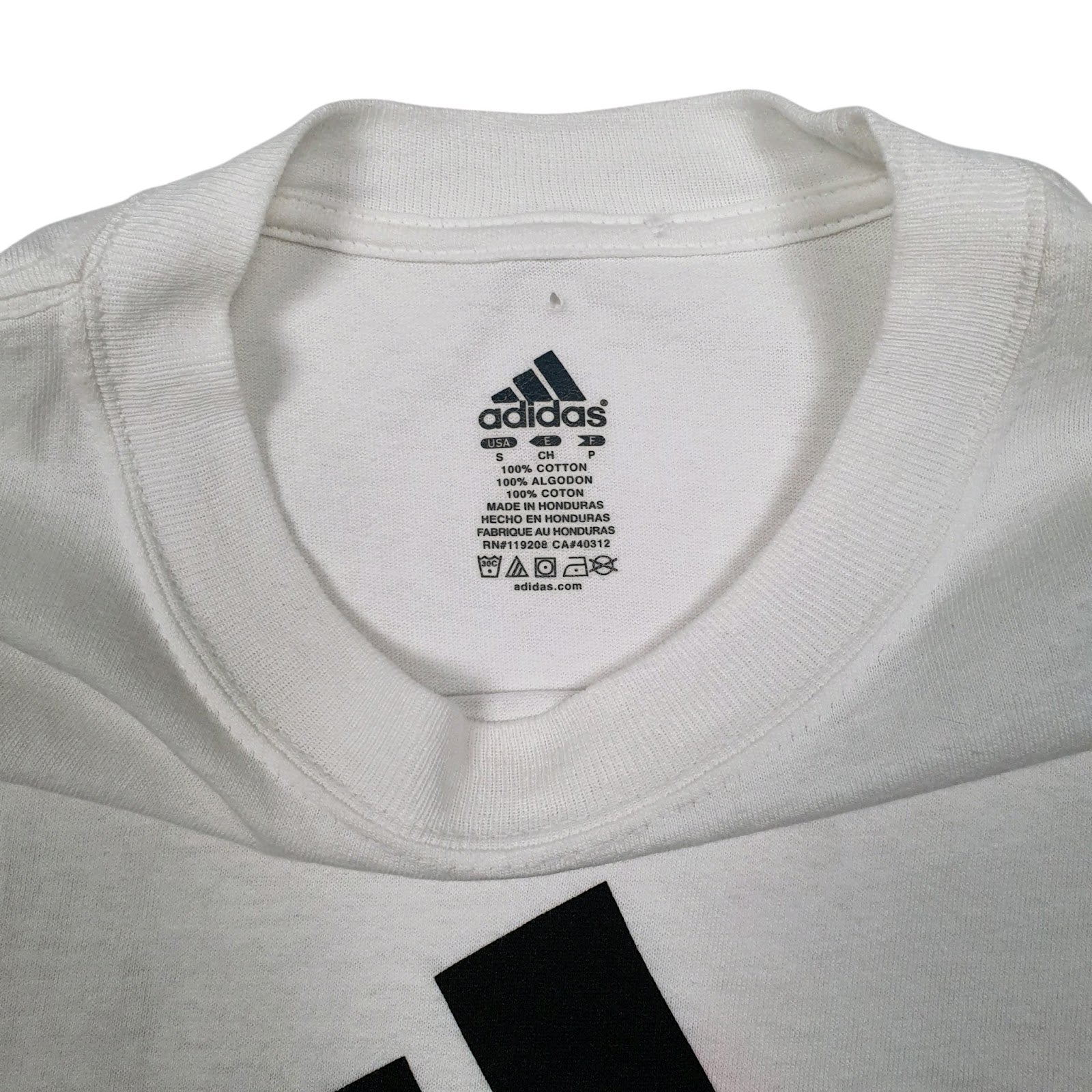 Mens White Adidas Basketball  T Shirt