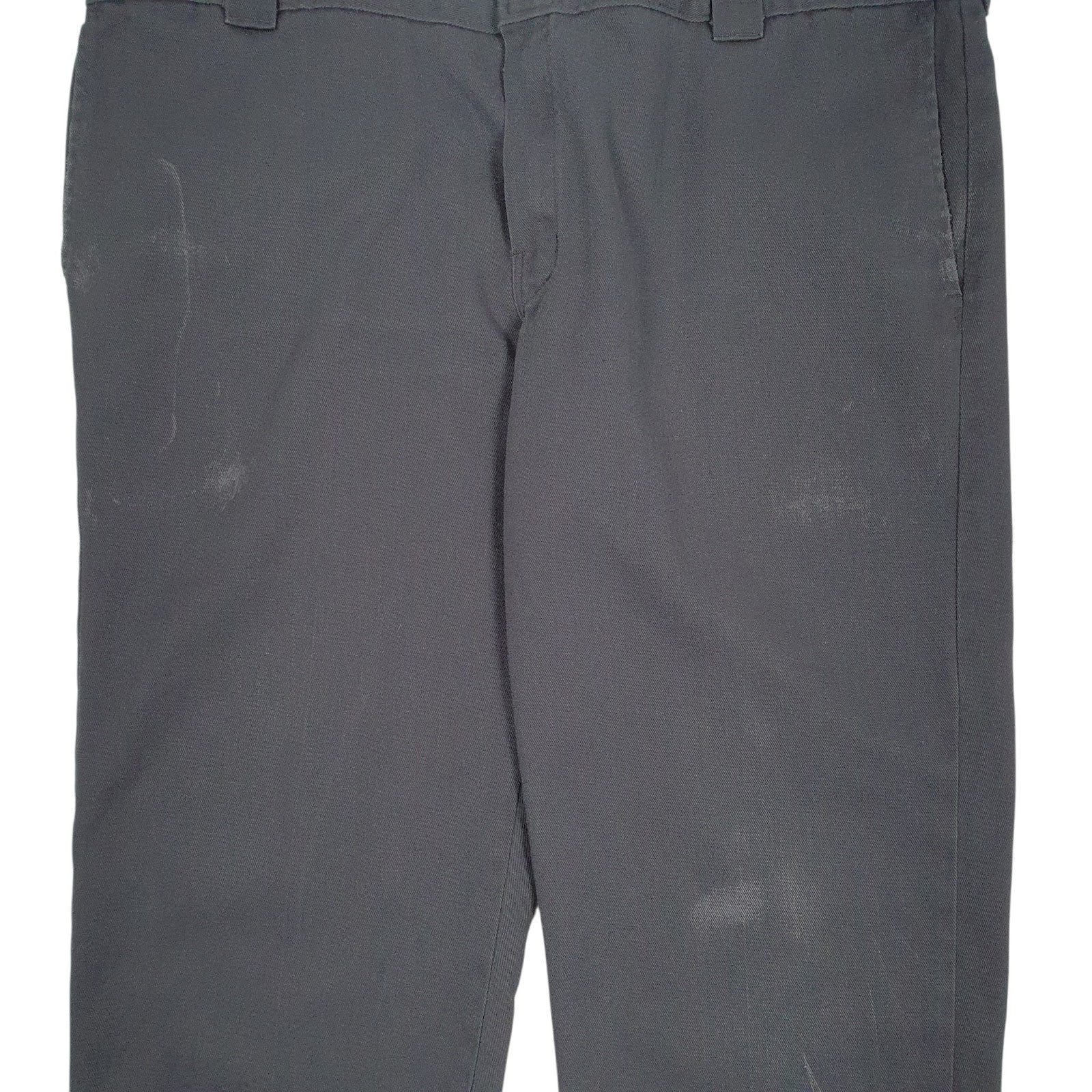 Mens Grey Dickies Workwear Crewneck Trousers