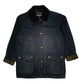 Womens Navy Barbour Acorns Quarter Zip Coat