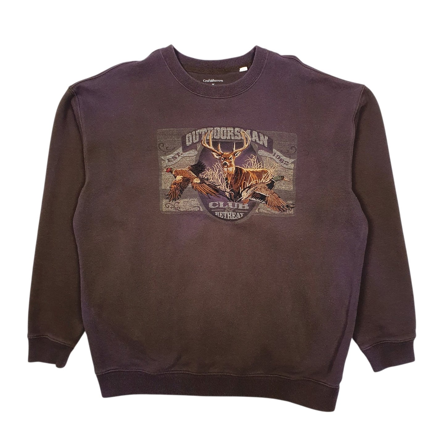 Mens Brown Croft & Barrow Outdoorsman Crewneck Jumper