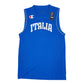 Mens Blue Champion Vest Italian Basketball Team Jersey Sleeveless T Shirt