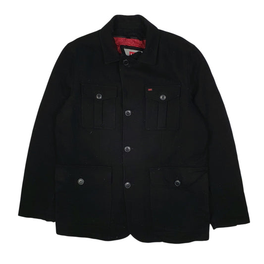 Mens Black Levis Cruiser Bomber  Coat