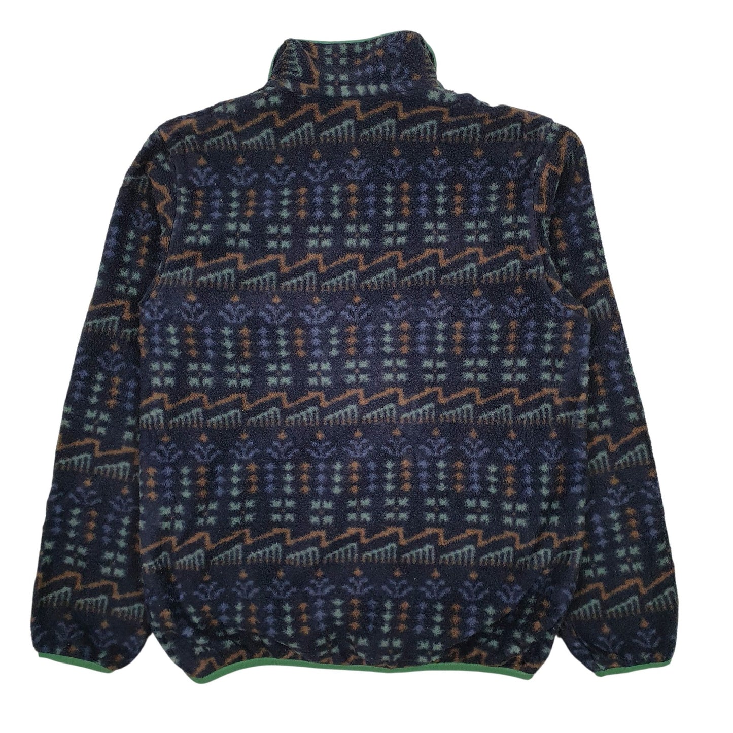 Mens Navy Patagonia Synchilla Aztec Quarter Zip Jumper